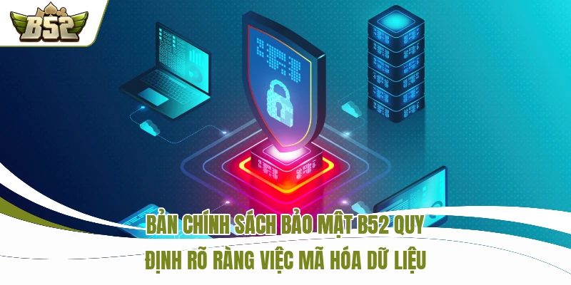 Bản chính sách bảo mật B52 quy định rõ ràng việc mã hóa dữ liệu